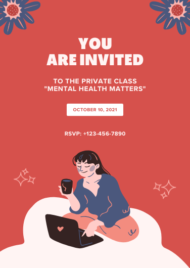World Mental Health Day Invitation Template