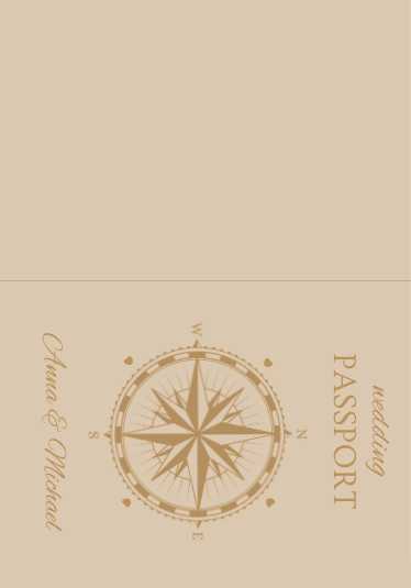 Editable Destination Wedding Passport Invitation Template