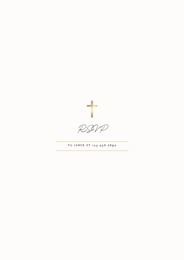 Delicate Floral Arch Photo Baptism Invitation