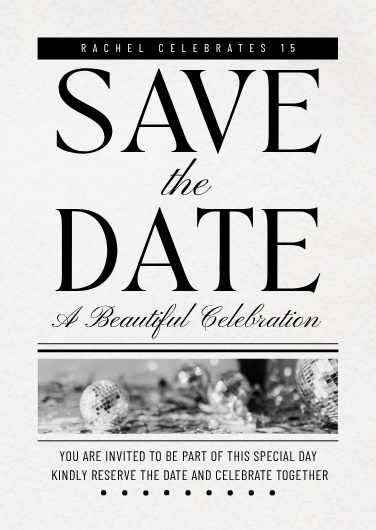 Minimalist Newspaper Quinceañera Invitation Template