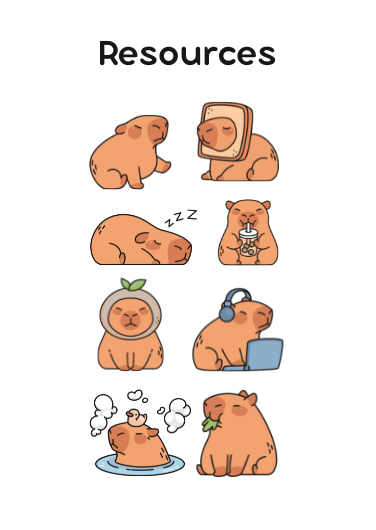 Cute Capybara Summer Pool Party Invitation Template