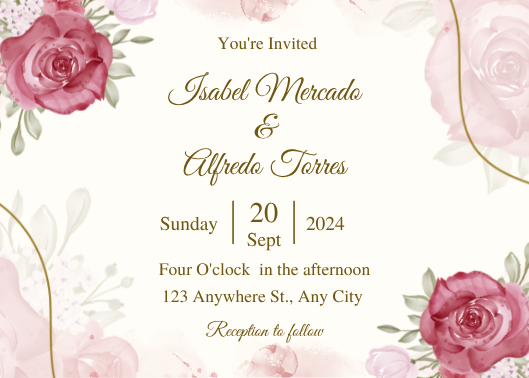 Elegant Wedding Landscape Invitation Template