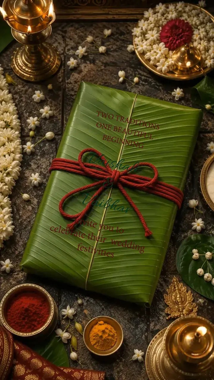 3D Wedding Invitation Video with Traditional Temple Theme