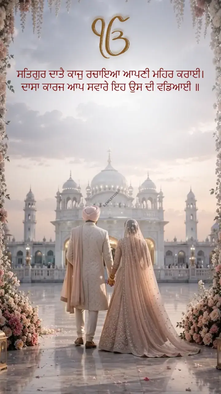 3D Punjabi Wedding Invitation Video with Royal Sikh Designs