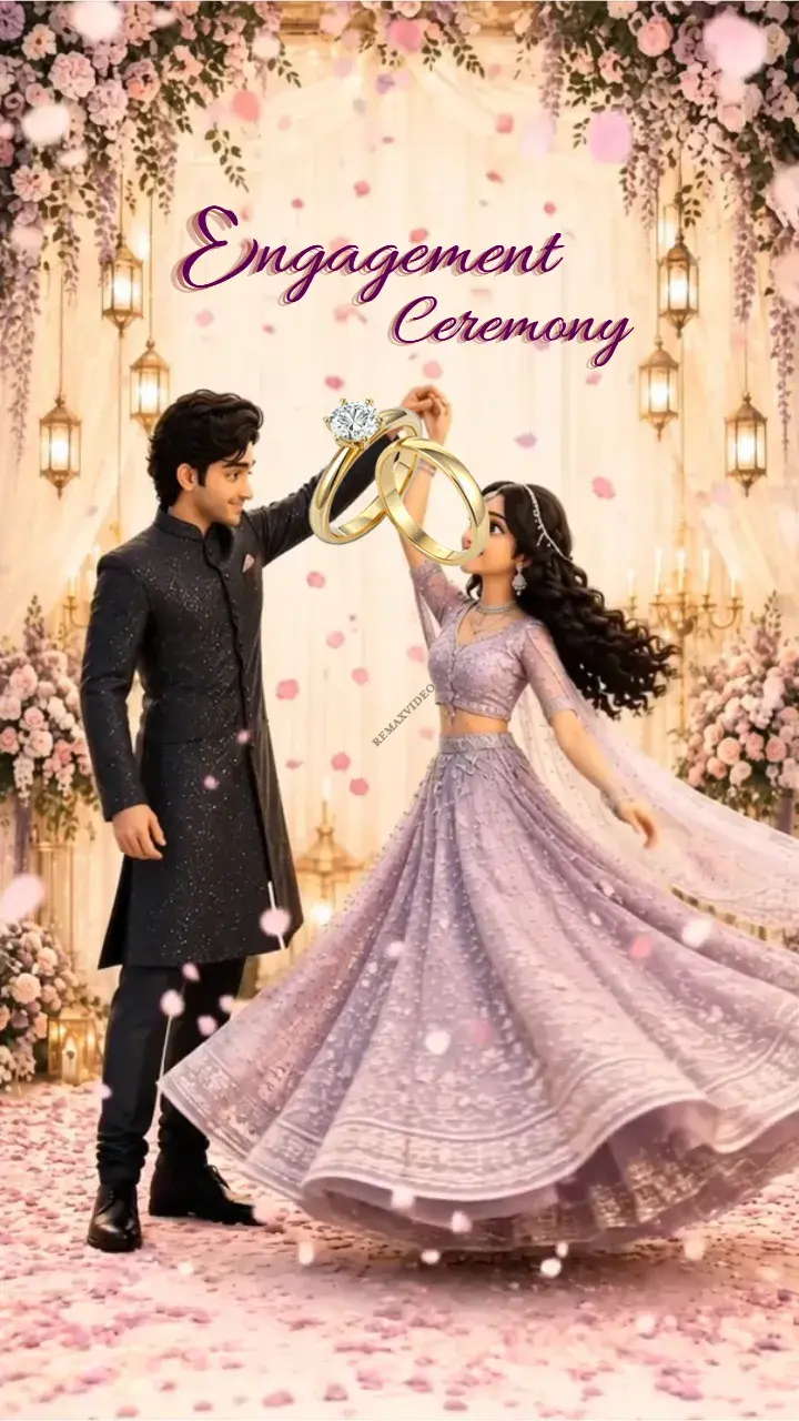 3D Engagement Invitation Video for a Modern Celebration