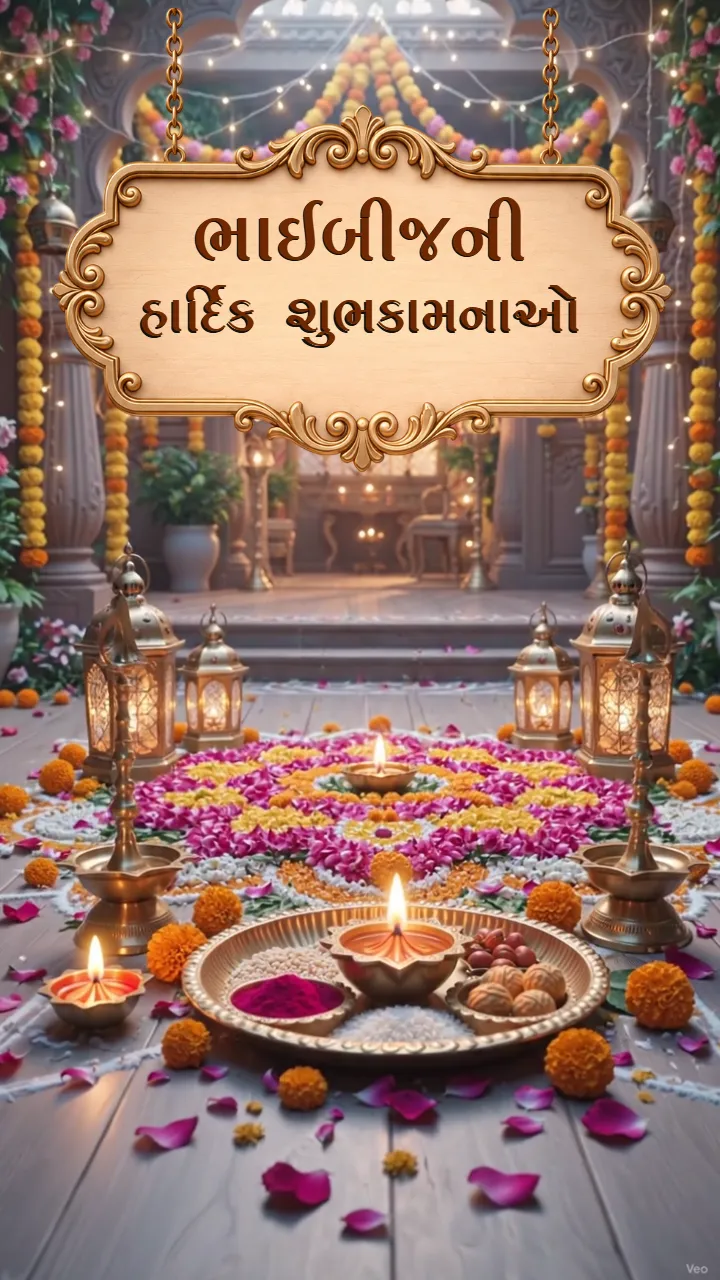 Bhai Dooj Status Video in Gujarati Online Video Maker