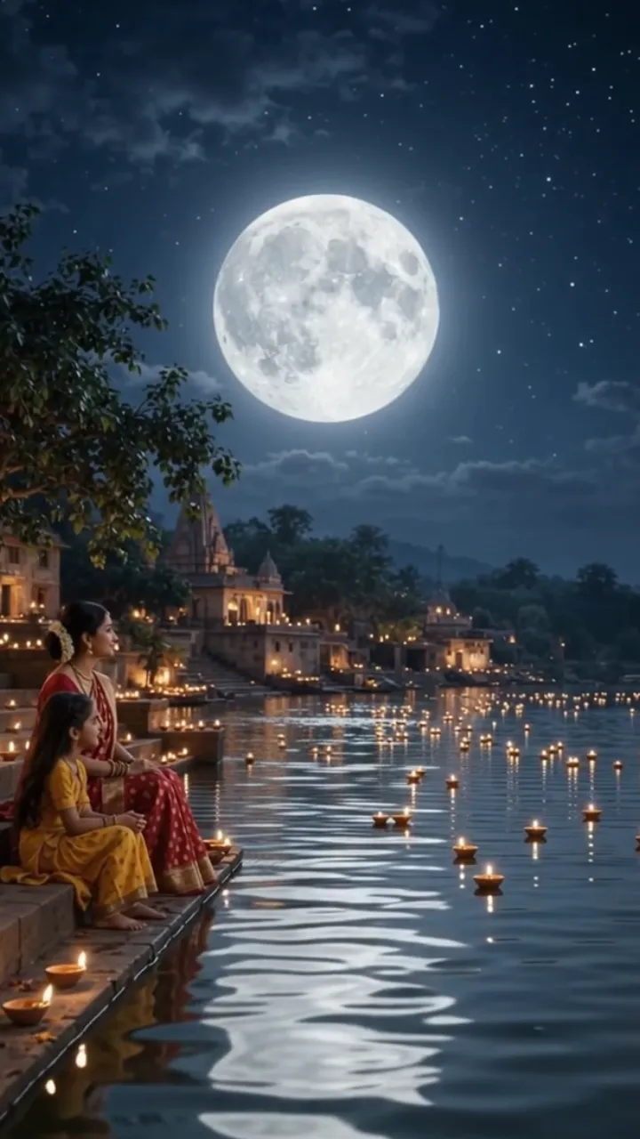 Sharad Purnima Status Video Online Maker with Krishna Themes
