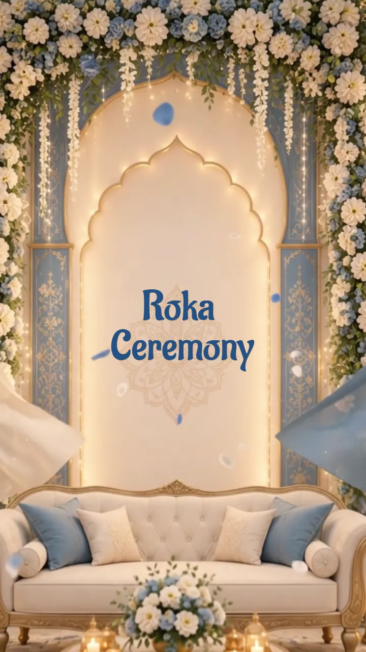Roka Ceremony Invitation Video Maker with Free Template