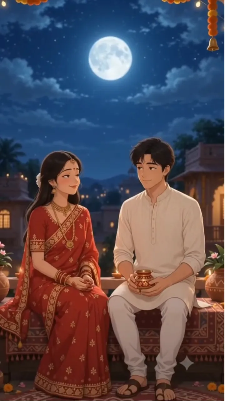 Karwa Chauth Status Video Designs for Moonlight Celebrations