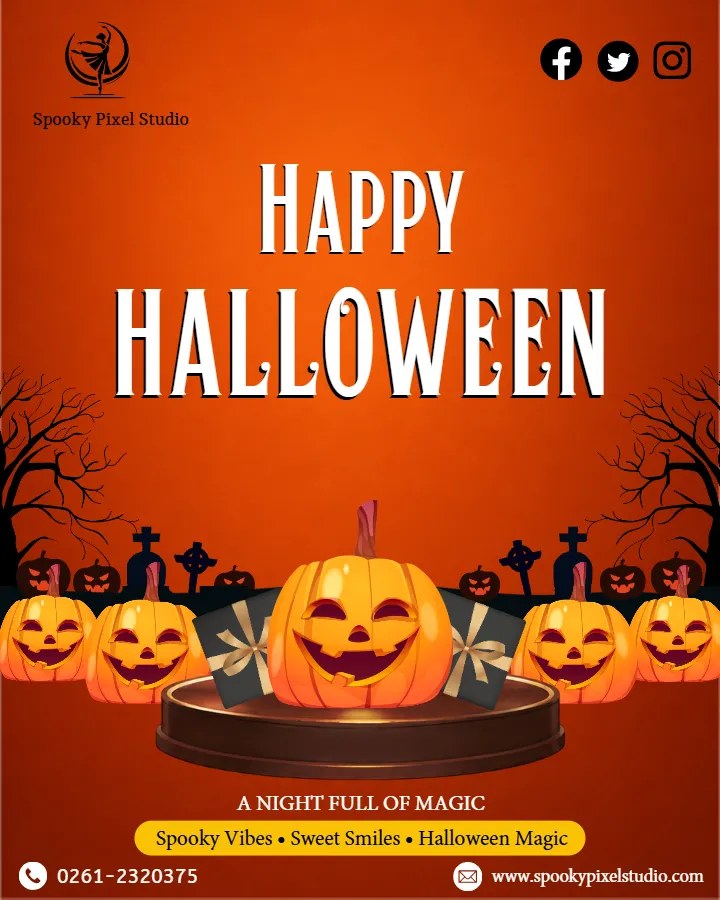 Halloween Branding Post for Creative Download Designs