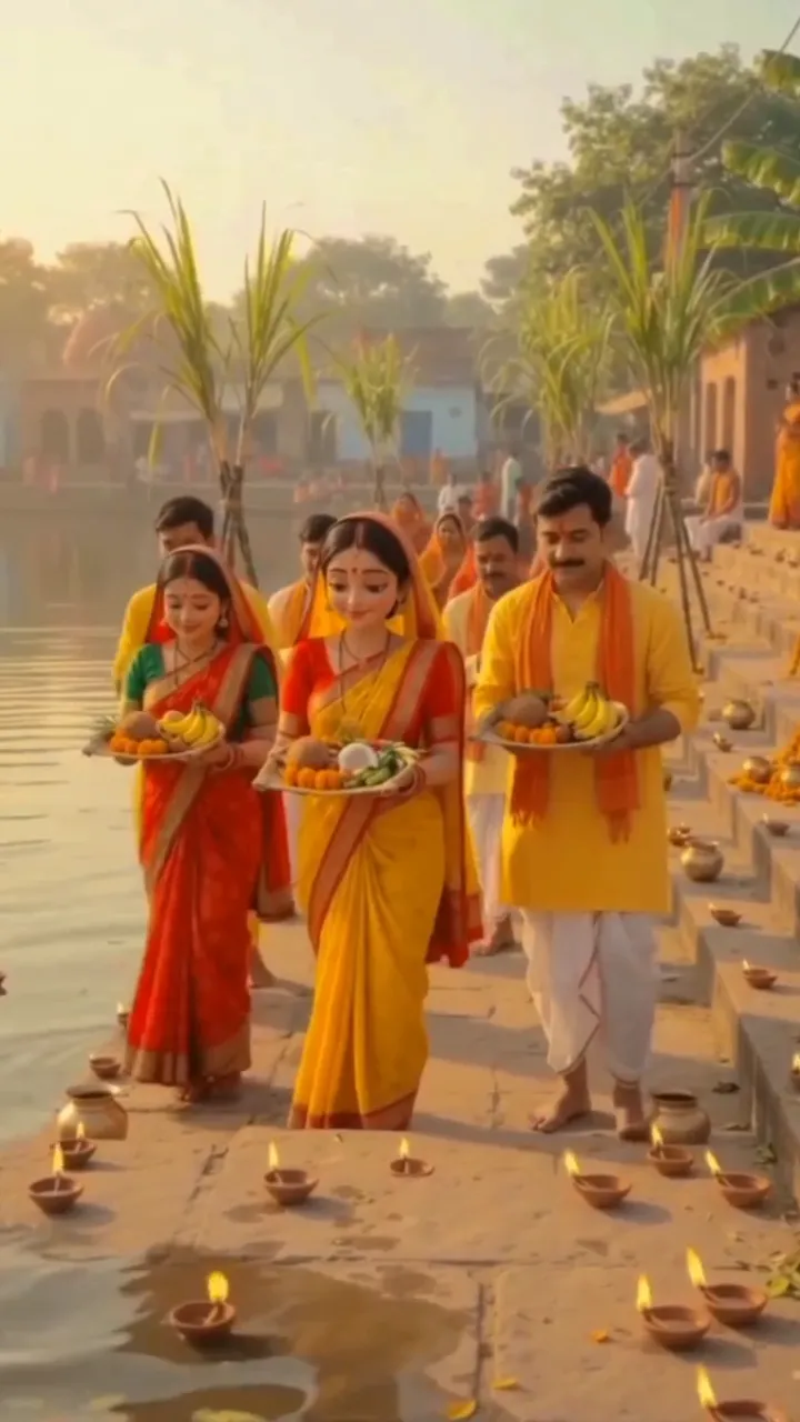 Chhath Ghat Status Video with Chhath Puja Traditions