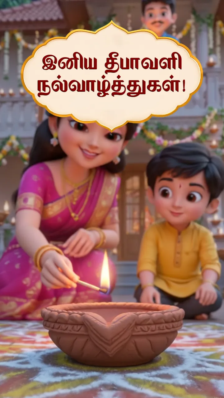 Diwali Status Video in Tamil for Festive Wishes and Joy