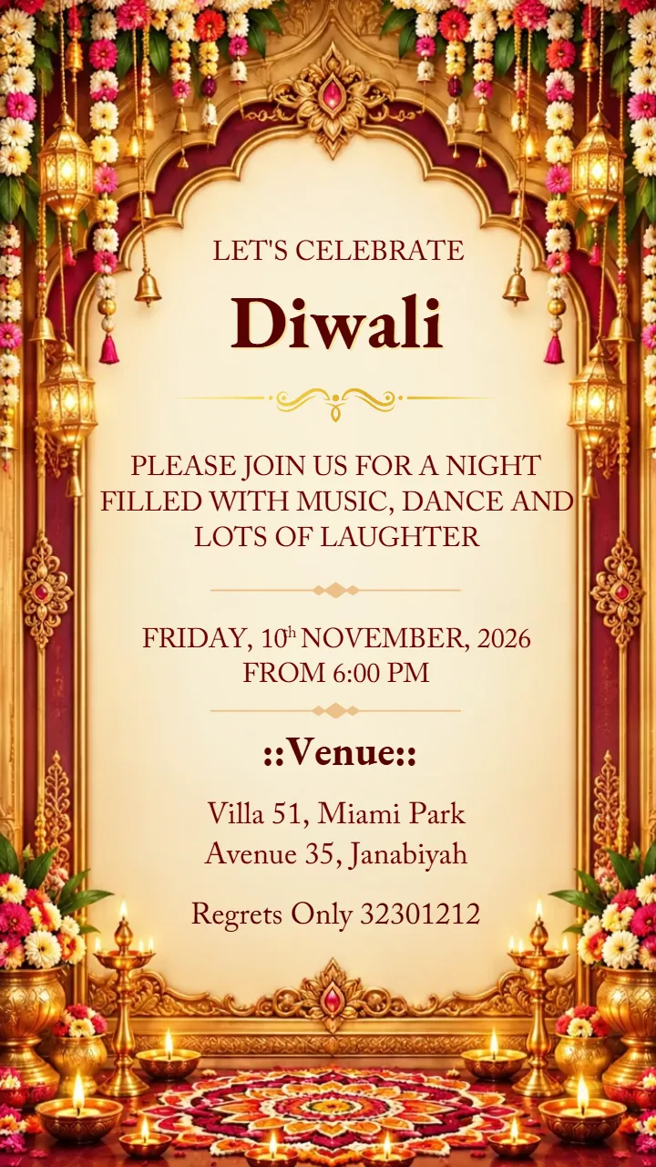 Diwali Invitation Video Download to Traditional Celebration
