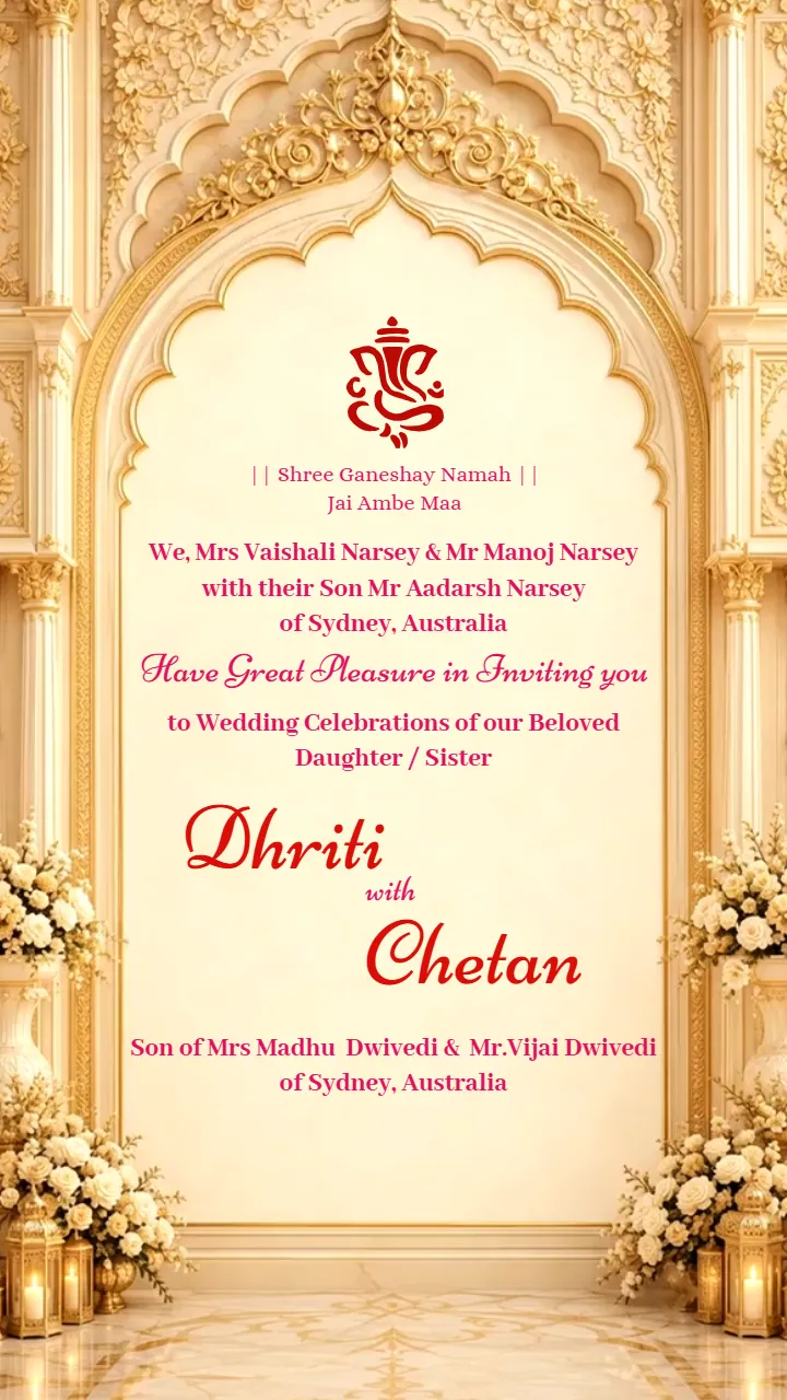 3D Wedding Invitation Video for Graceful Hindu Wedding