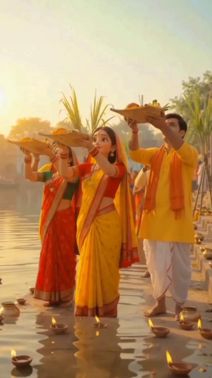 Chhath Ghat Status Video with Chhath Puja Traditions