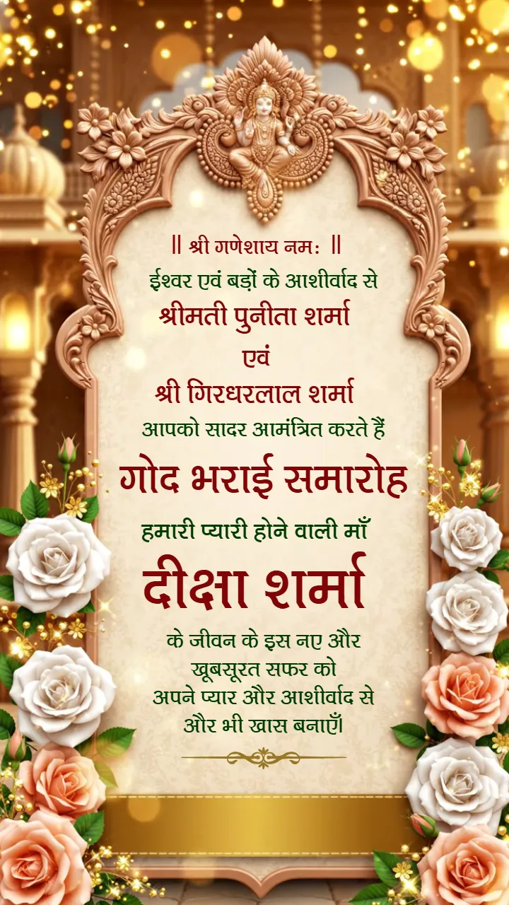Shrimant Sanskar Invitation Video in Hindi for Family Joy