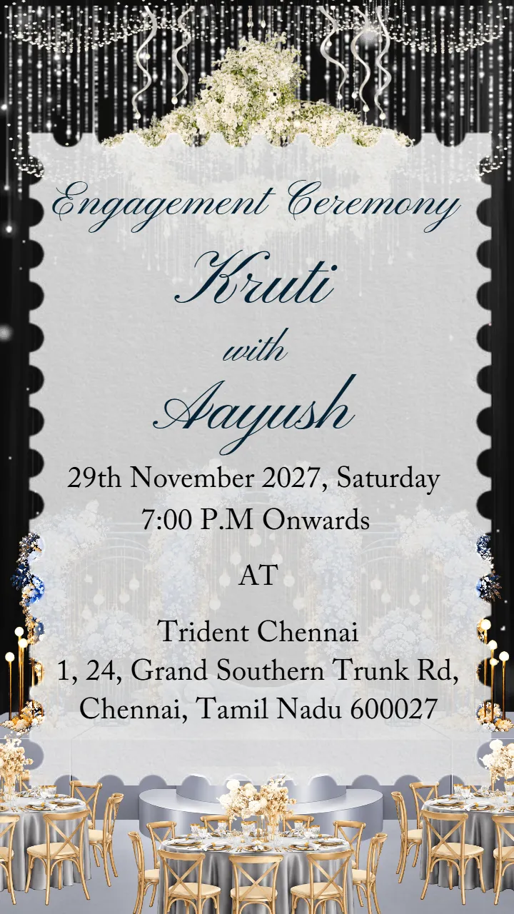 Engagement Invitation Video Online for Modern Invites