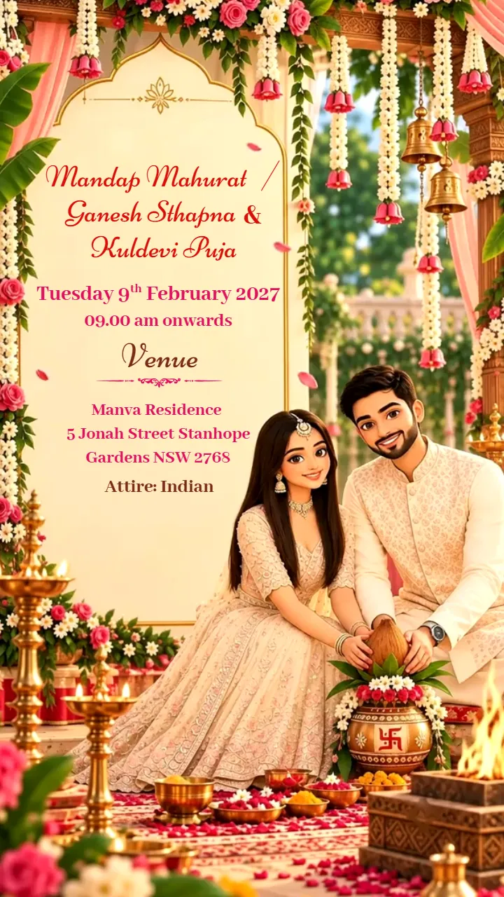 3D Wedding Invitation Video for Graceful Hindu Wedding