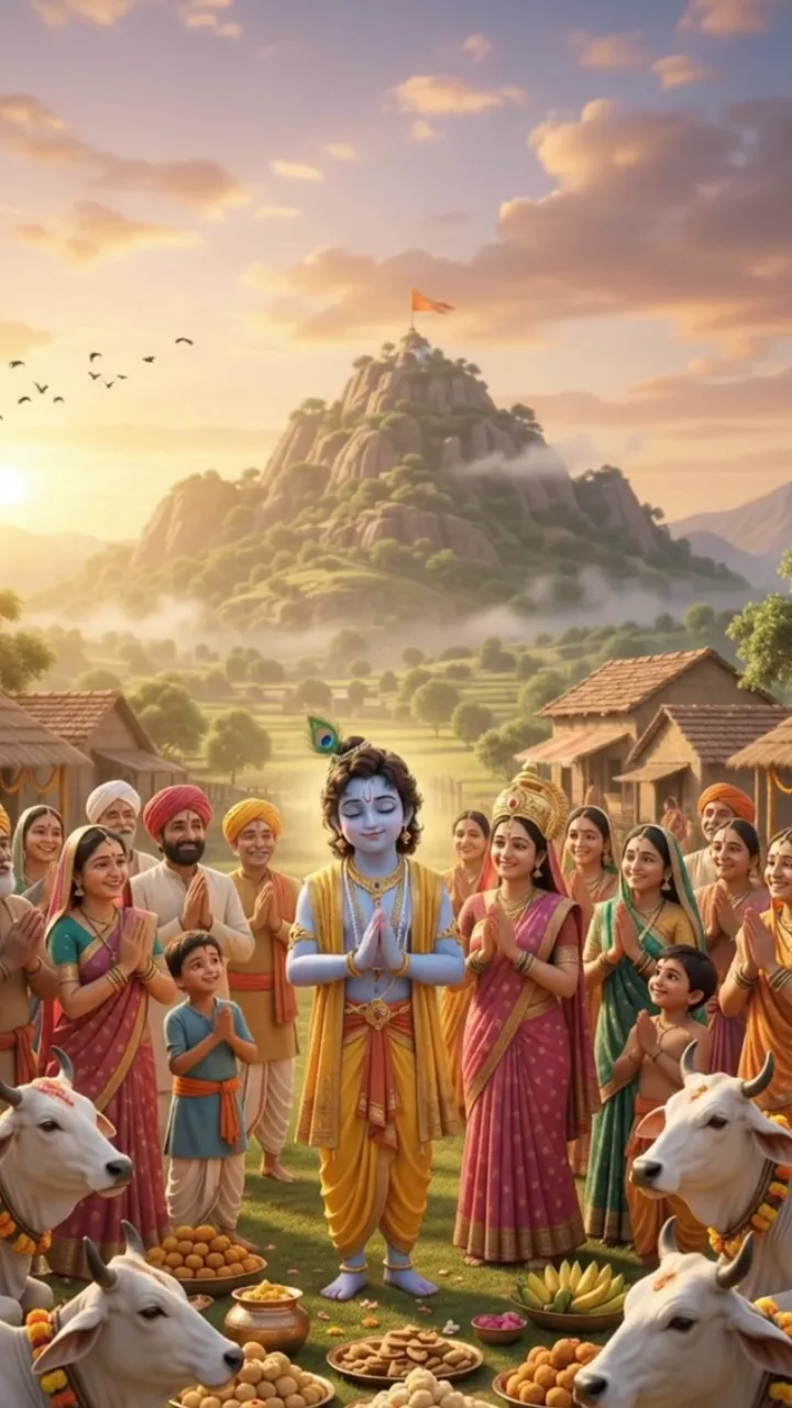Govardhan pooja Status Video to Spread Festive Joy