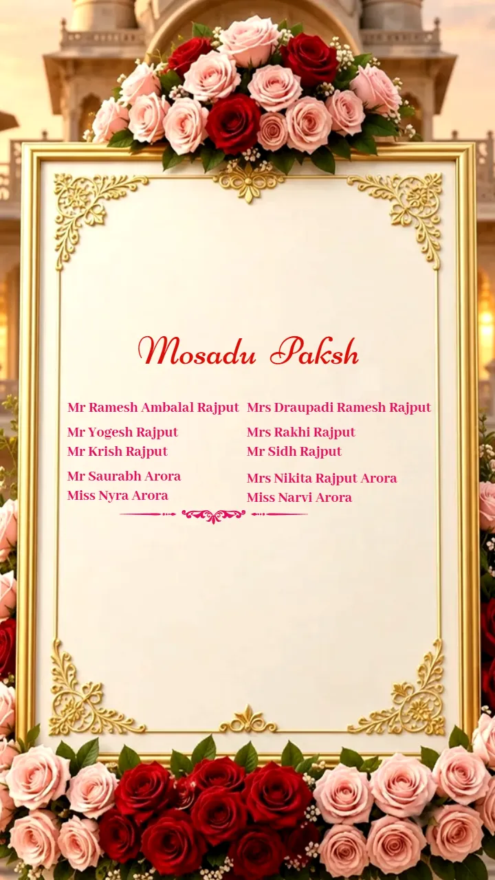 3D Wedding Invitation Video for Graceful Hindu Wedding
